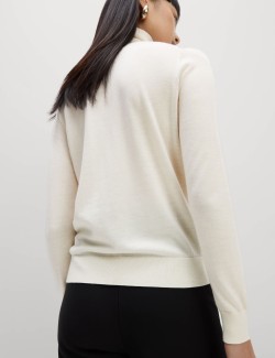 Svetr s rolákovým límcem ze 100% vlny Merino