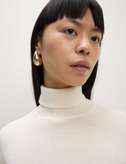 Svetr s rolákovým límcem ze 100% vlny Merino