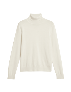 Svetr s rolákovým límcem ze 100% vlny Merino