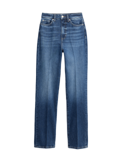 Úzké džíny se středně vysokým pasem