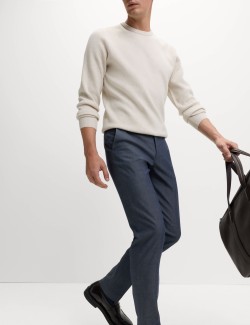 Kalhoty mírně zúženého střihu s puky