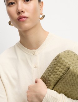 Kardigan s kulatým výstřihem a knoflíky vepředu