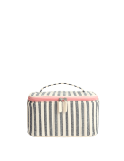 Pruhovaná kosmetická taštička na zip