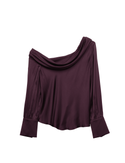 Satin Off The Shoulder Top