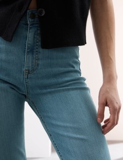 Džíny s vysokým pasem ze směsi lyocellu