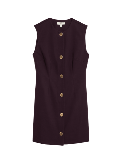 Mini šaty s ozdobnými knoflíky