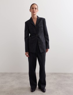 British Wool Rich Straight Leg Trousers