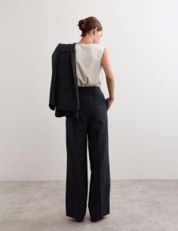 British Wool Rich Straight Leg Trousers