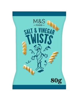 Bramborový snack s příchutí soli a octa