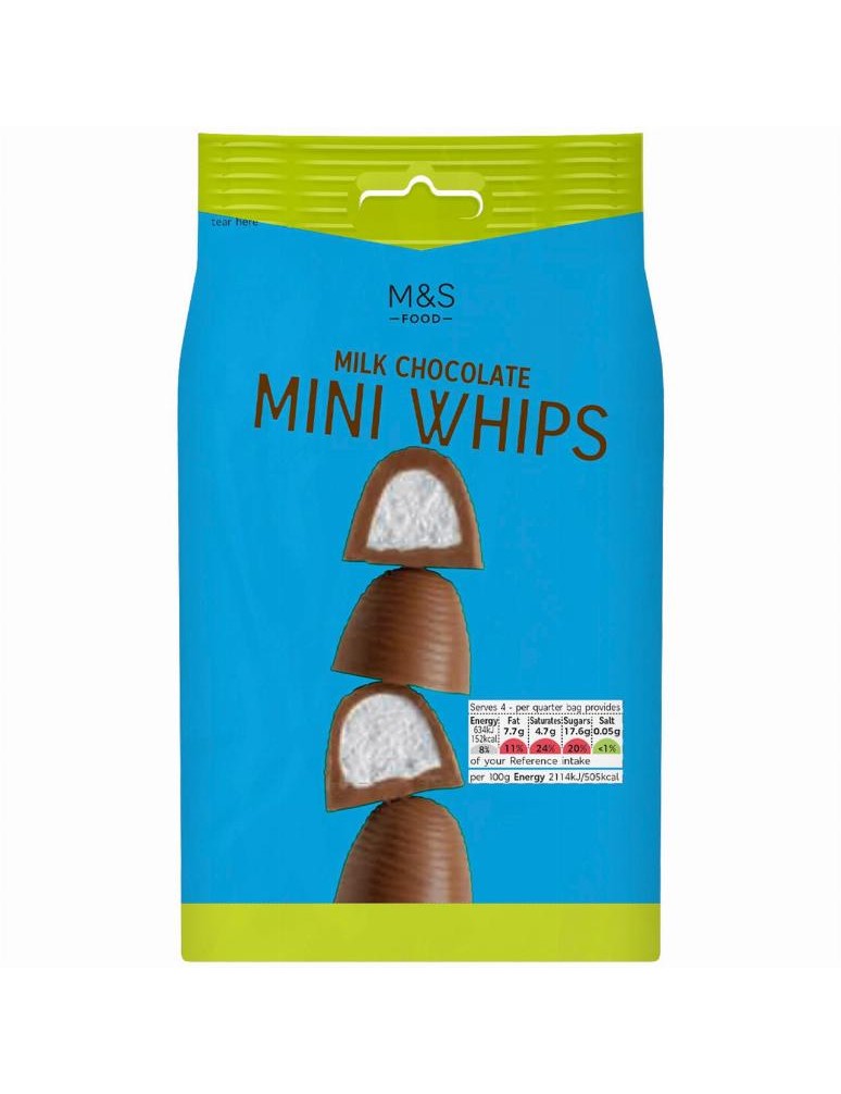 Mini mléčné čokoládové bonbony s lehkou pěnou