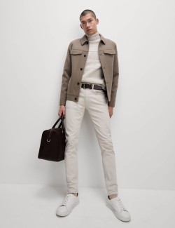 Strečové džíny úzkého střihu s 360 pružností