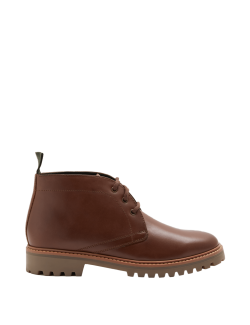 Kožené vysoké boty typu Chukka