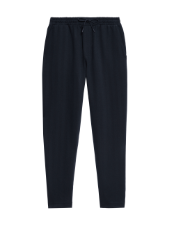 Tepláky s vysokým podílem bavlny a motivem rybí kosti