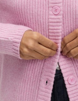 Texturovaný zdobený kardigan s knoflíky na přední straně