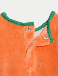 Outfit s vysokým podílem bavlny a motivem dýní, 2 ks (0–24 měsíců)