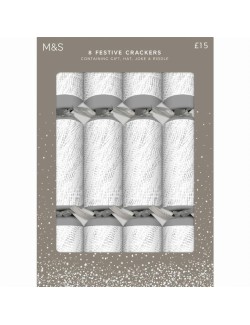 Praskací vánoční dekorace (crackers), 8 kusů