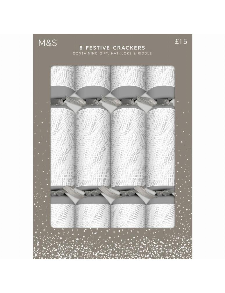 Praskací vánoční dekorace (crackers), 8 kusů