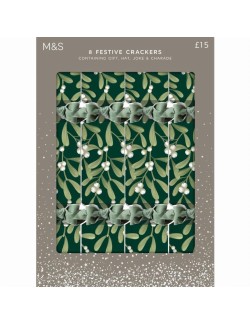 Praskací vánoční dekorace (crackers), 8 kusů