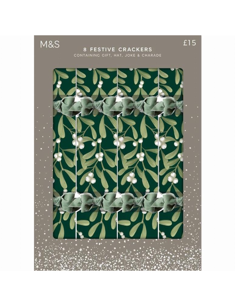 Praskací vánoční dekorace (crackers), 8 kusů