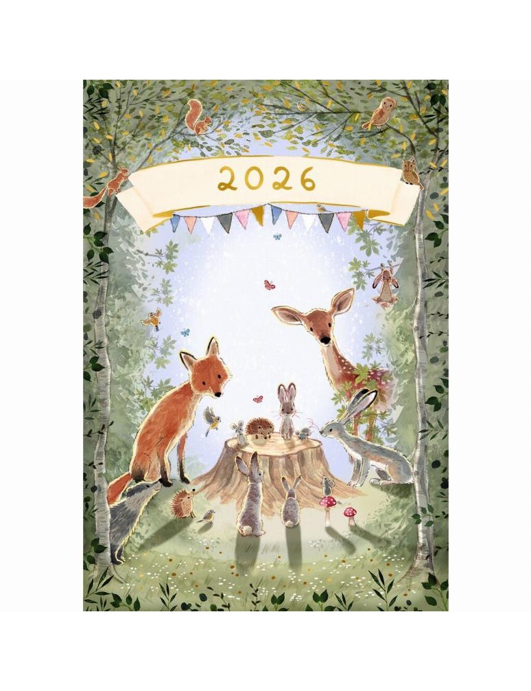 Diář na rok 2026, dva dny na stránku