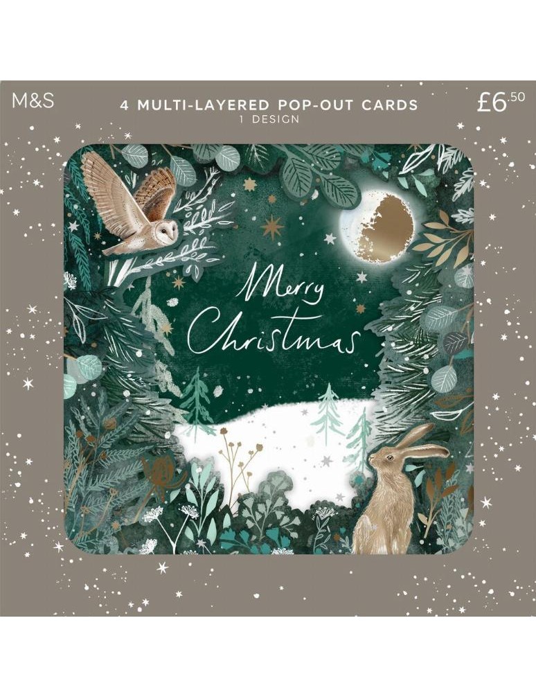 4 vícevrstvé vánoční přání, 1 vzor