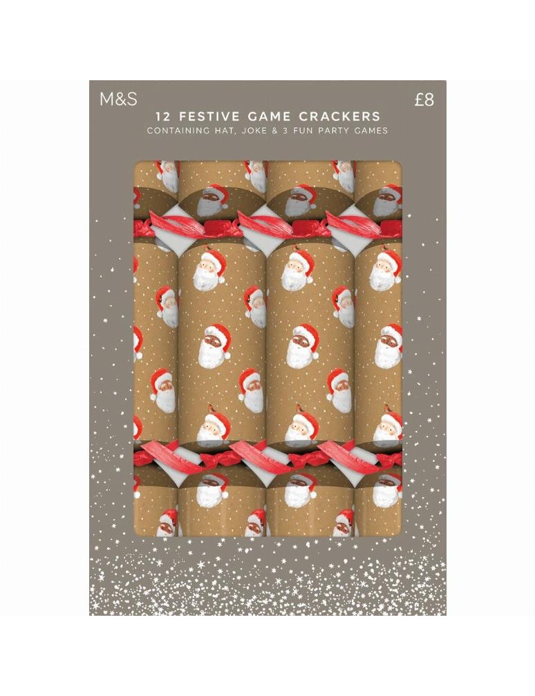 Praskací vánoční dekorace (crackers), 12 kusů