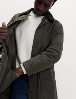 Manšestrová voskovaná bunda z čisté bavlny