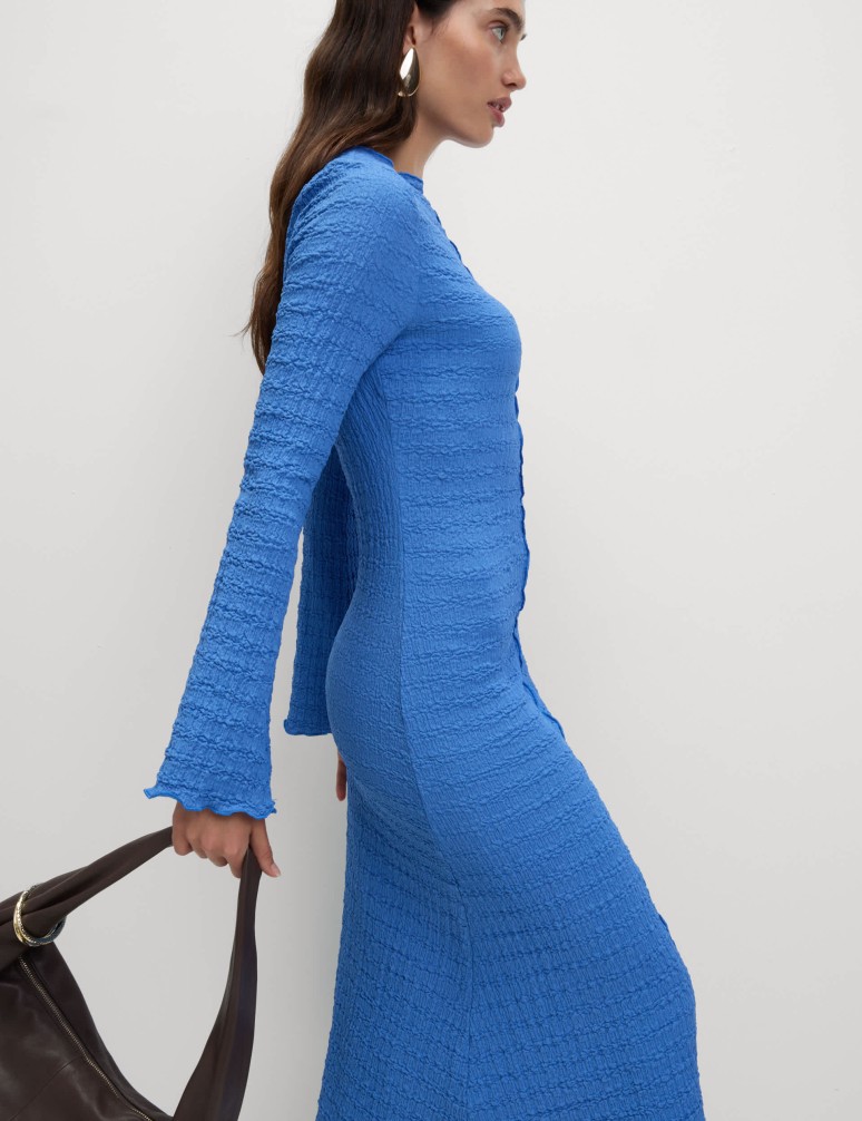 Žerzejové kolové midi šaty