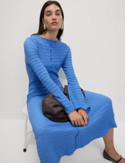 Žerzejové kolové midi šaty