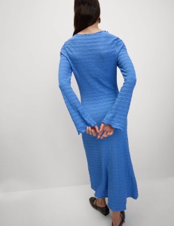 Žerzejové kolové midi šaty