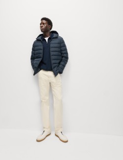 Lehká bunda s peřím a prachovým peřím