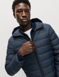 Lightweight Feather & Down Padded Jacket