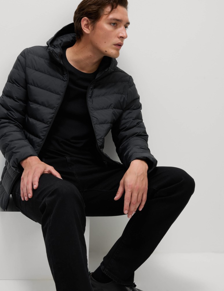 Lightweight Feather & Down Padded Jacket