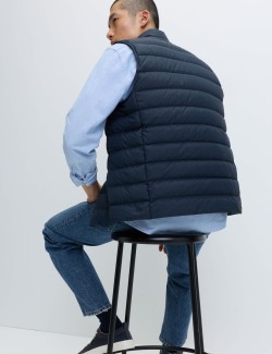 Feather and Down Padded Lightweight Gilet