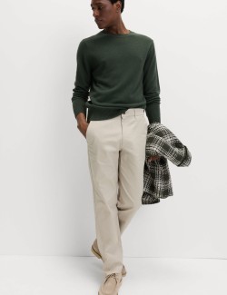 Strečové chino kalhoty normálního střihu