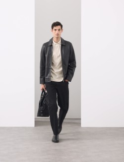 Polotriko s geometrickým potiskem, ze 100% bavlny