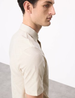 Polotriko s geometrickým potiskem, ze 100% bavlny