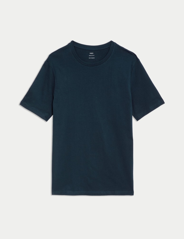 Pure Cotton Crew Neck T-Shirt