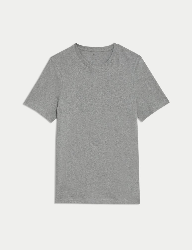 Pure Cotton Crew Neck T-Shirt