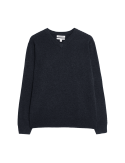 Svetr z čistého kašmíru s výstřihem do V