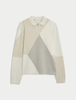 Svetr s límečkem a zipem na polovinu