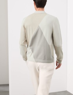 Svetr s límečkem a zipem na polovinu