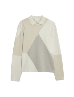 Svetr s límečkem a zipem na polovinu