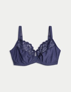 Amelia Lace Wired Minimiser Bra (C-H)