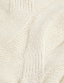 Svetr s copánkovým vzorem, s vlnou a vlnou alpaka