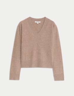 Wool Rich V-Neck Jumper with Cashmere