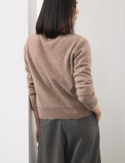 Wool Rich V-Neck Jumper with Cashmere