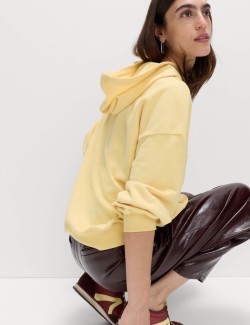 Mikina s kapucí s vysokým podílem bavlny