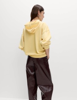 Mikina s kapucí s vysokým podílem bavlny