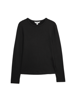 Top s dlouhými rukávy těsného střihu